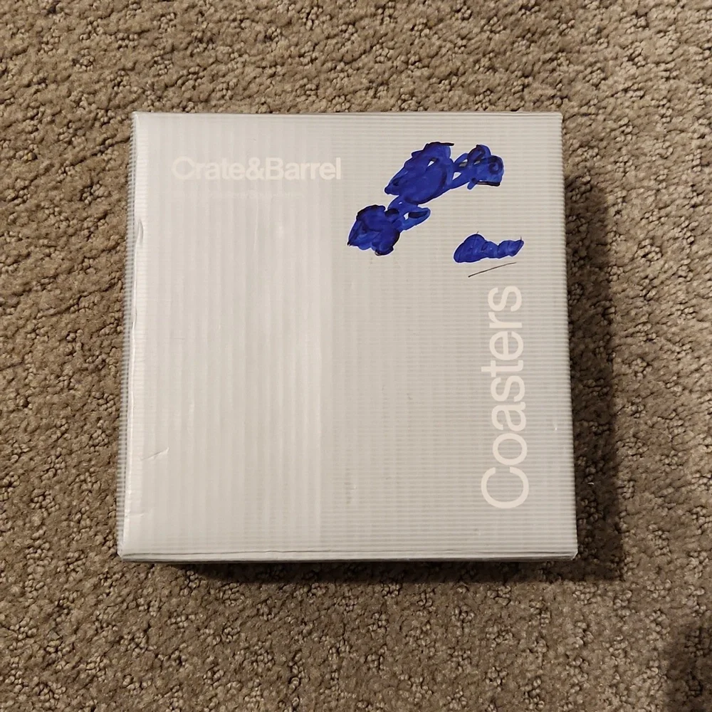 NEW Crate & Barrel Photo coasters.- PERFECT MOTHER'S DAY GIFT / BIRTHDAY GIFT